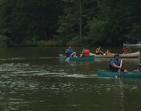 Canoeing at Rock Eagle Summer Camp